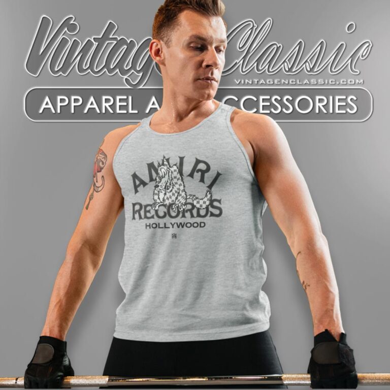 Amiri Record Wolf Tank Top Racerback Amiri Record Wolf Tank Top Racerback