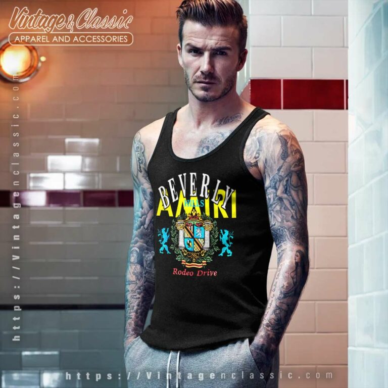 Amiri Shirt Beverly Hills Rodeo Drive Graphic Tank Top Racerback Amiri Shirt Beverly Hills Rodeo Drive Graphic Tank Top Racerback