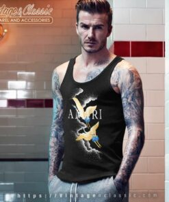 Amiri Shirt Crane Bird Graphic Tank Top Racerback