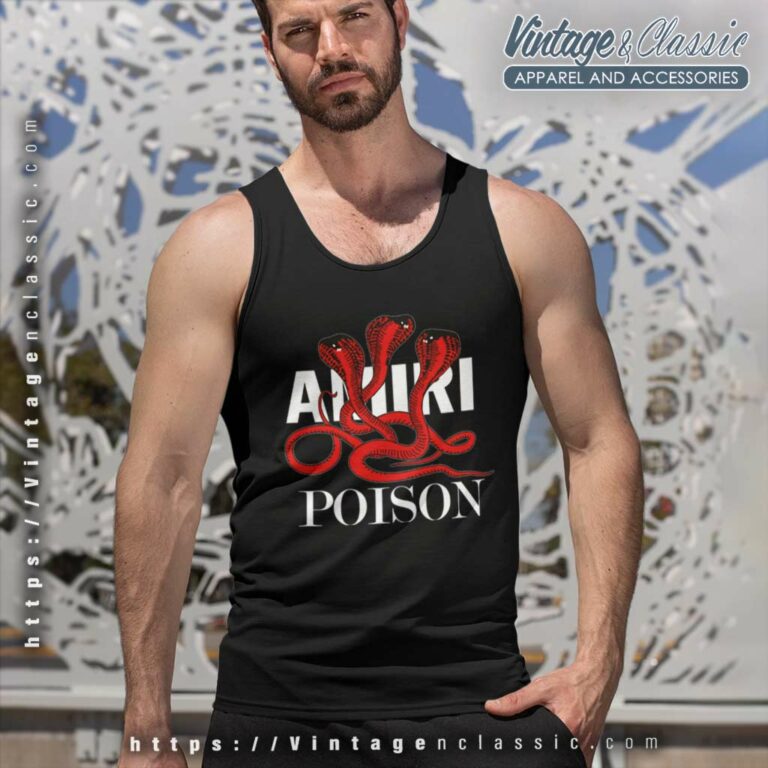 Amiri Shirt Poison Snake Cobra Tank Top Racerback Amiri Shirt Poison Snake Cobra Tank Top Racerback