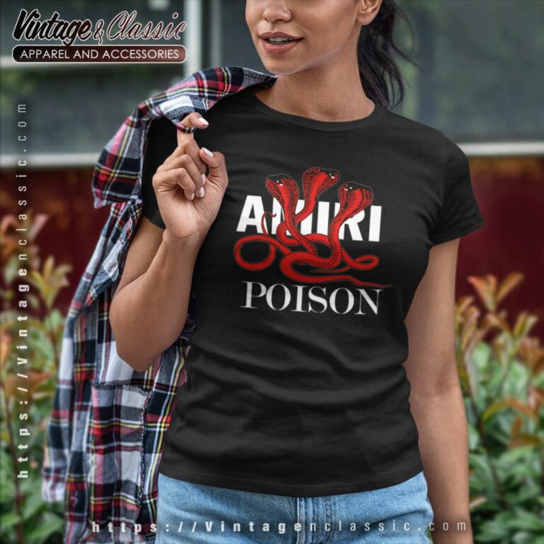 Amiri Shirt Poison Snake Cobra Women TShirt Amiri Shirt Poison Snake Cobra Women TShirt
