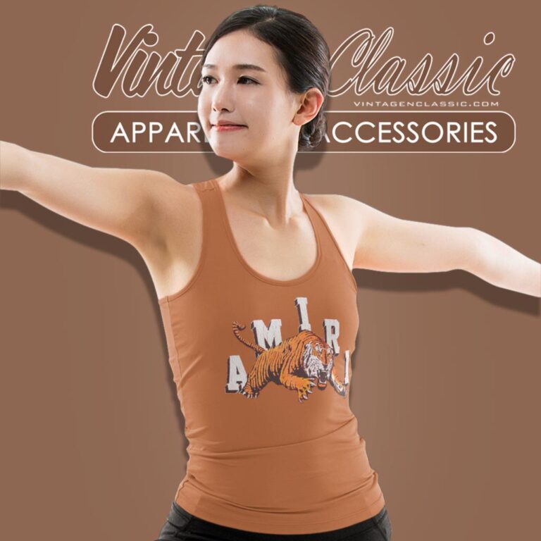Amiri Vintage Tiger Tank Top Racerback Amiri Vintage Tiger Tank Top Racerback