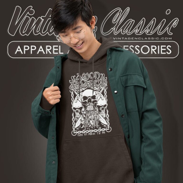 Amon Amarth Bearded Skull Hoodie Amon Amarth Bearded Skull Hoodie