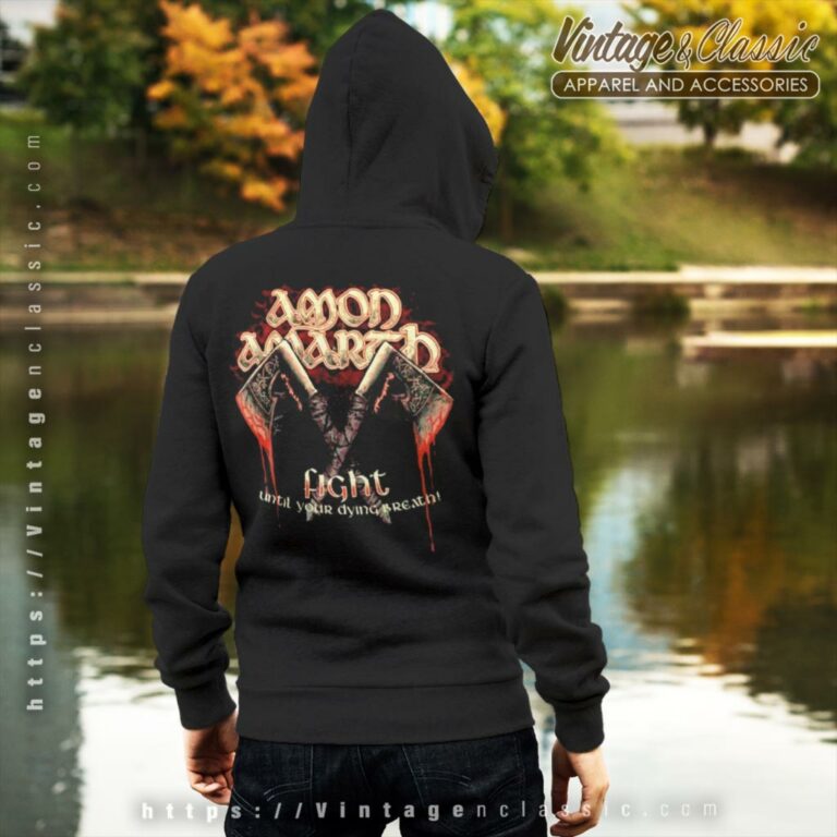 Amon Amarth Fight Backside Hoodie Amon Amarth Fight Backside Hoodie