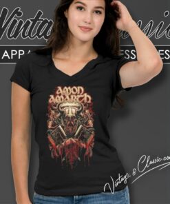Amon Amarth Fight V Neck TShirt