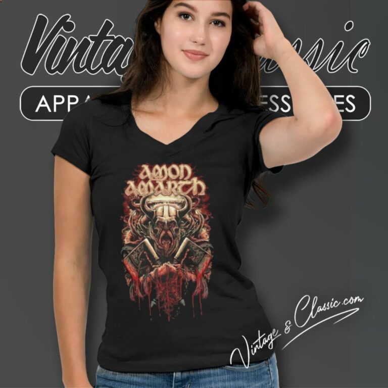 Amon Amarth Fight V Neck TShirt Amon Amarth Fight V Neck TShirt
