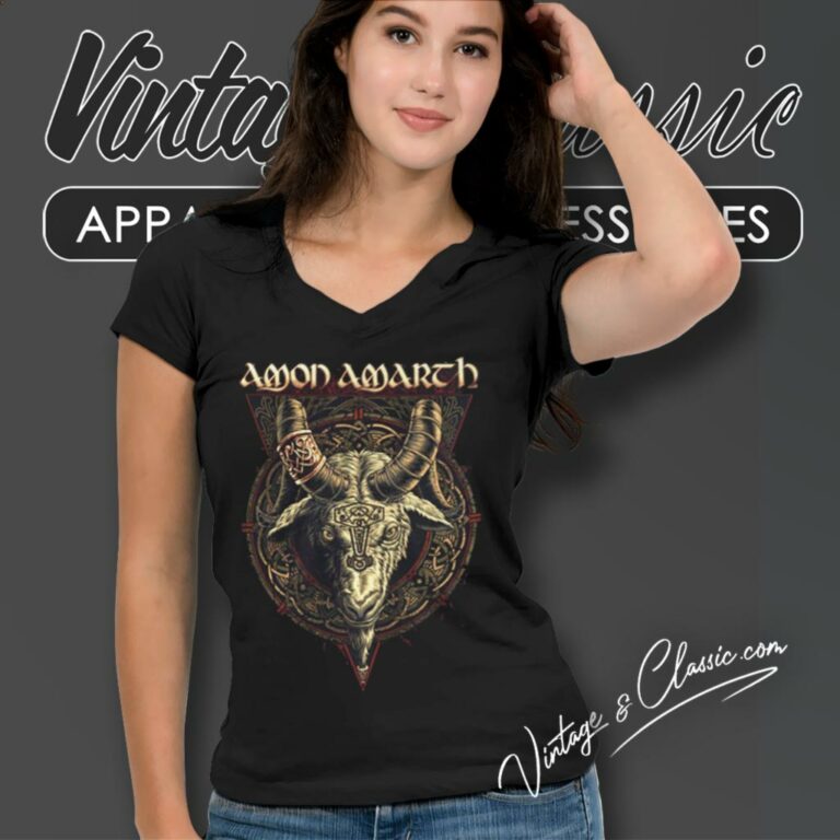 Amon Amarth Heidrun V Neck TShirt Amon Amarth Heidrun V Neck TShirt