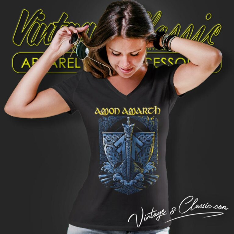 Amon Amarth Row V Neck TShirt Amon Amarth Row V Neck TShirt