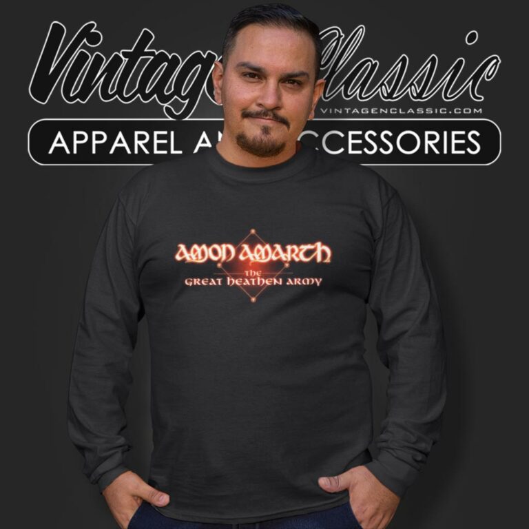 Amon Amarth Shirt Great Heathen Army Long Sleeve Tee Amon Amarth Shirt Great Heathen Army Long Sleeve Tee