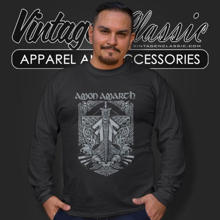 Amon Amarth Shirt Put Your Back Long Sleeve Tee Amon Amarth Shirt Put Your Back Long Sleeve Tee