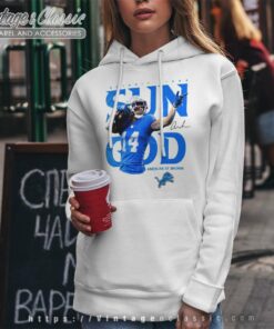 Amon Ra St Brown Sun God Shirt Detroit Lionsfootball Player Signature 5 Amon Ra St Brown Sun God Shirt Detroit Lionsfootball Player Signature Hoodie