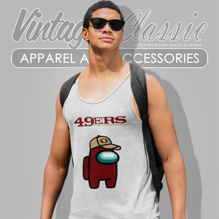 Among Us San Francisco 49ers Tank Top Racerback Among Us San Francisco 49ers Tank Top Racerback