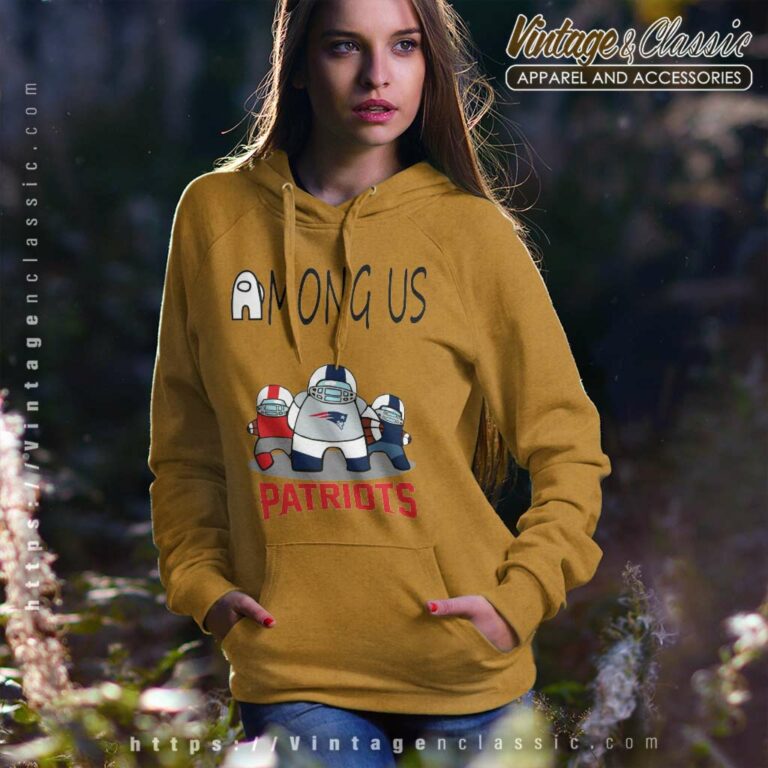 Among Us Team New England Patriots Nfl Hoodie Among Us Team New England Patriots Nfl Hoodie