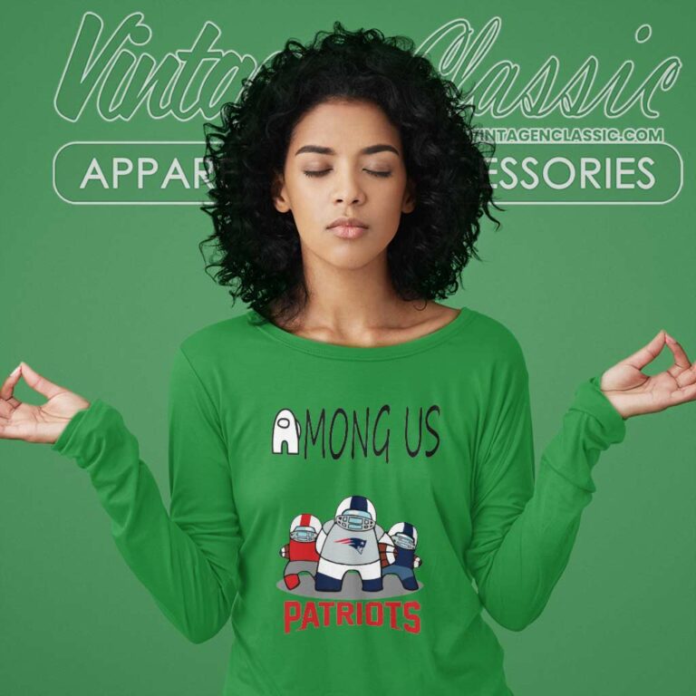 Among Us Team New England Patriots Nfl Long Sleeve Tee Among Us Team New England Patriots Nfl Long Sleeve Tee