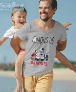Among Us Team New England Patriots Nfl V Neck TShirt