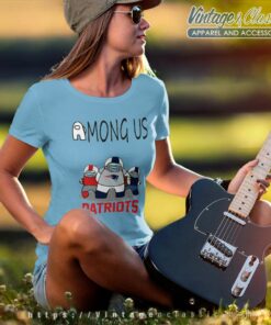 Among Us Team New England Patriots Nfl Women TShirt