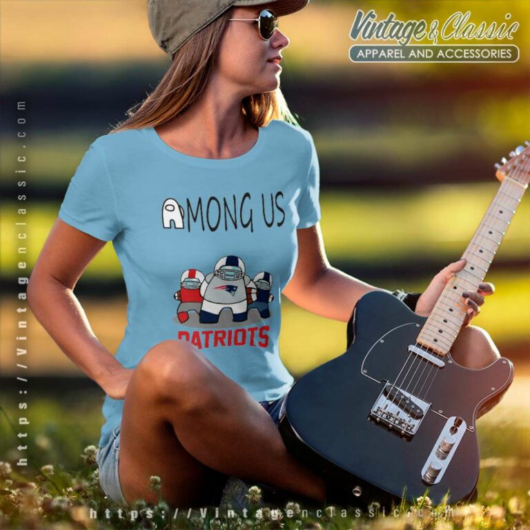 Among Us Team New England Patriots Nfl Women TShirt Among Us Team New England Patriots Nfl Women TShirt