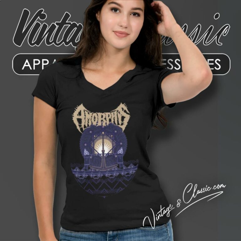 Amorphis Old Logo V Neck TShirt Amorphis Old Logo V Neck TShirt