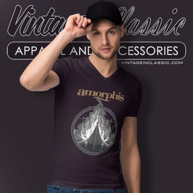 Amorphis Pyres Ship V Neck TShirt Amorphis Pyres Ship V Neck TShirt