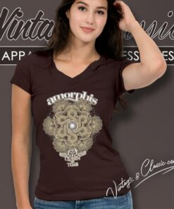 Amorphis Rotonde Date V Neck TShirt