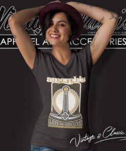 Amorphis Shirt Hammer Logo Work V Neck TShirt