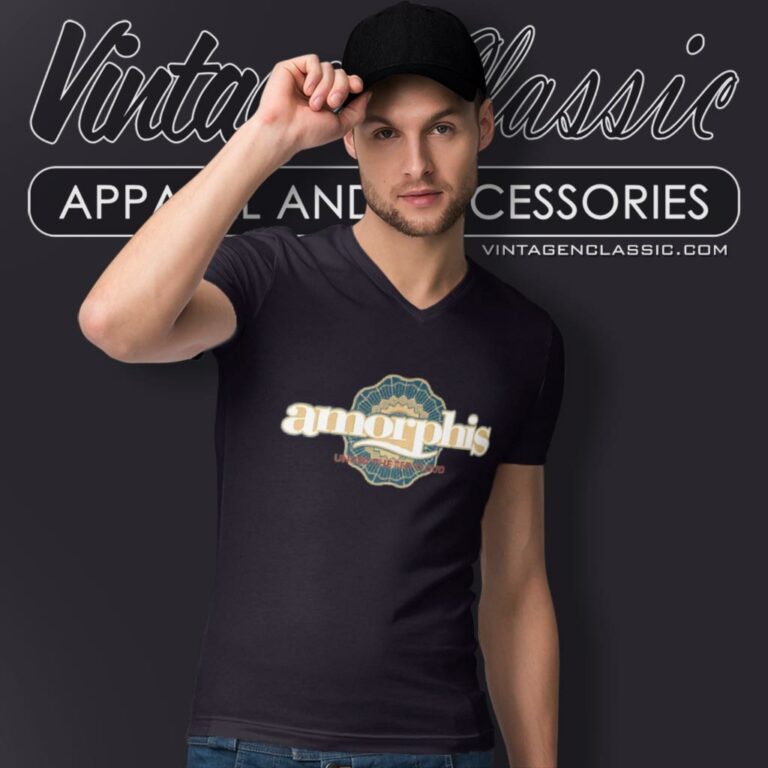 Amorphis Shirt Red Cloud Sun V Neck TShirt Amorphis Shirt Red Cloud Sun V Neck TShirt