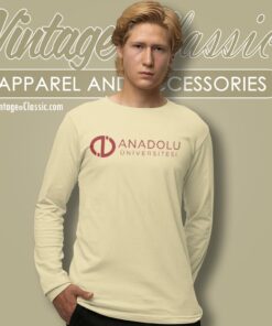 Anadolu University Logo Long Sleeve Tee