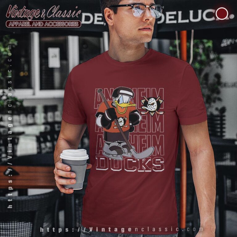 Anaheim Ducks Donald Duck Hockey Shirt T shirt Anaheim Ducks Donald Duck Hockey Shirt T shirt