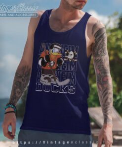 Anaheim Ducks Donald Duck Hockey Shirt Tank Top Racerback
