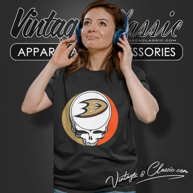 Anaheim Ducks Grateful Dead Steal Your Face Women T Shirt Anaheim Ducks Grateful Dead Steal Your Face Women T Shirt