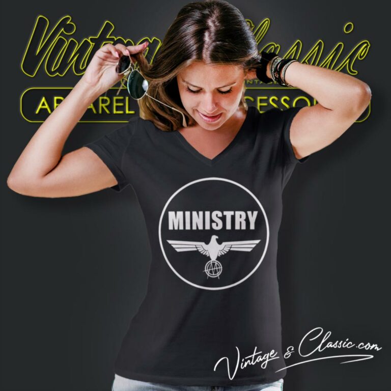 Anarchy Eagle Ministry V Neck TShirt Anarchy Eagle Ministry V Neck TShirt