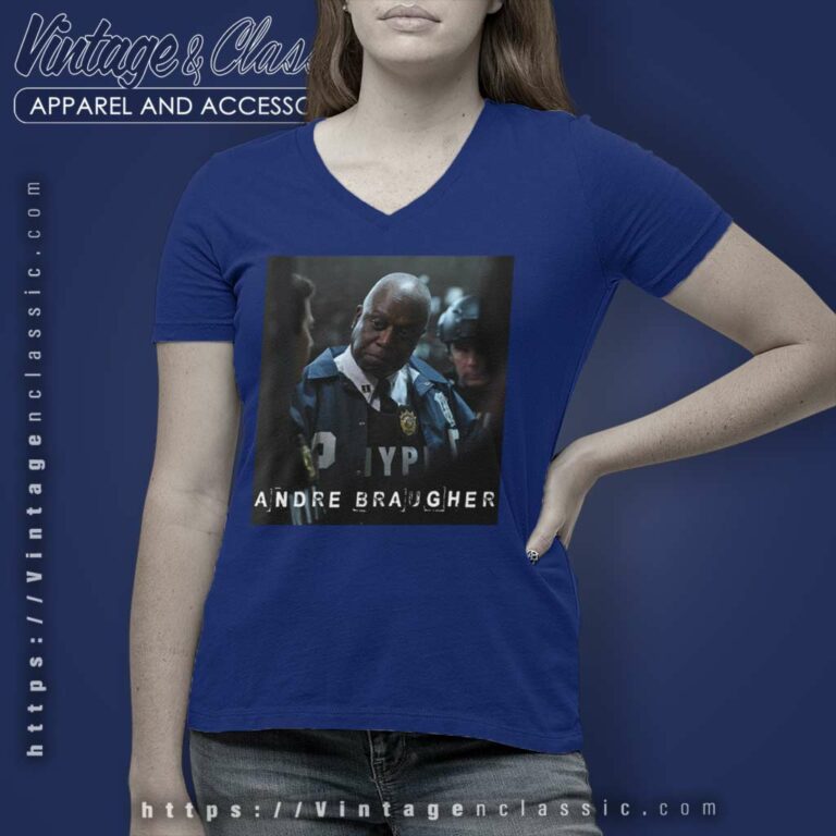 Andre Braugher Rip Brooklyn Nine Nine V Neck TShirt Andre Braugher Rip Brooklyn Nine Nine V Neck TShirt