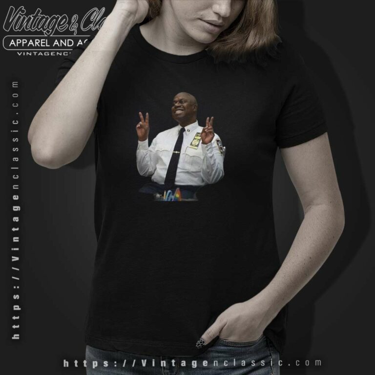 Andre Braugher Shirt Smiling Captain Raymond Holt Women TShirt Andre Braugher Shirt Smiling Captain Raymond Holt Women TShirt