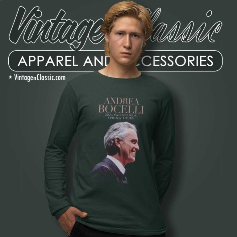 Andrea Bocelli 2023 Shirt Valentine And Spring Tours Long Sleeve Tee Andrea Bocelli 2023 Shirt Valentine And Spring Tours Long Sleeve Tee
