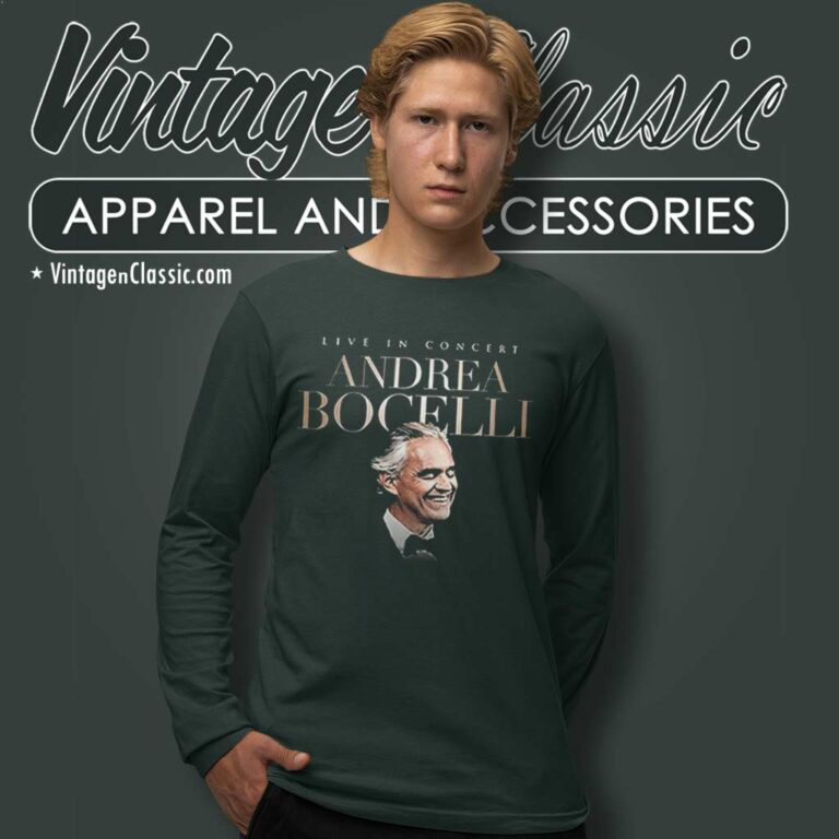 Andrea Bocelli 2023 Spring Tour Long Sleeve Tee Andrea Bocelli 2023 Spring Tour Long Sleeve Tee