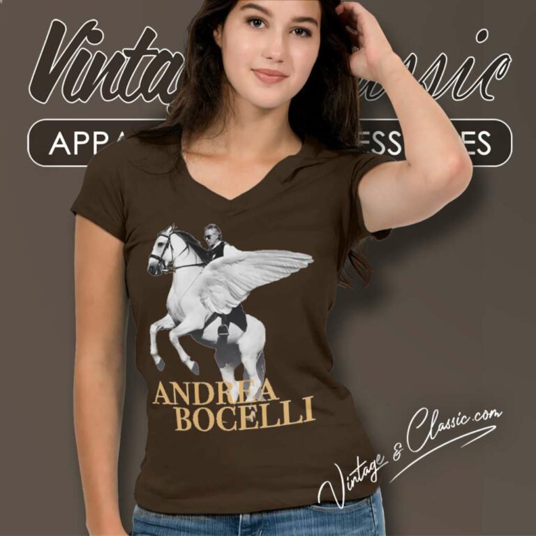 Andrea Bocelli Pegasus V Neck TShirt Andrea Bocelli Pegasus V Neck TShirt