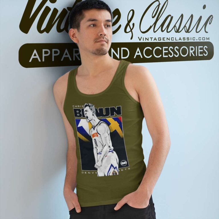 Andrew Justin Christian Braun Denver Nuggets Tank Top Racerback Andrew Justin Christian Braun Denver Nuggets Tank Top Racerback