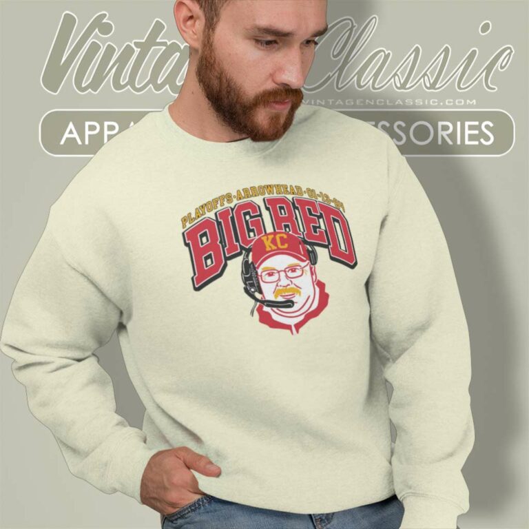 Andy Reid Playoffs Arrowhead Big Red Sweatshirt Andy Reid Playoffs Arrowhead Big Red Sweatshirt