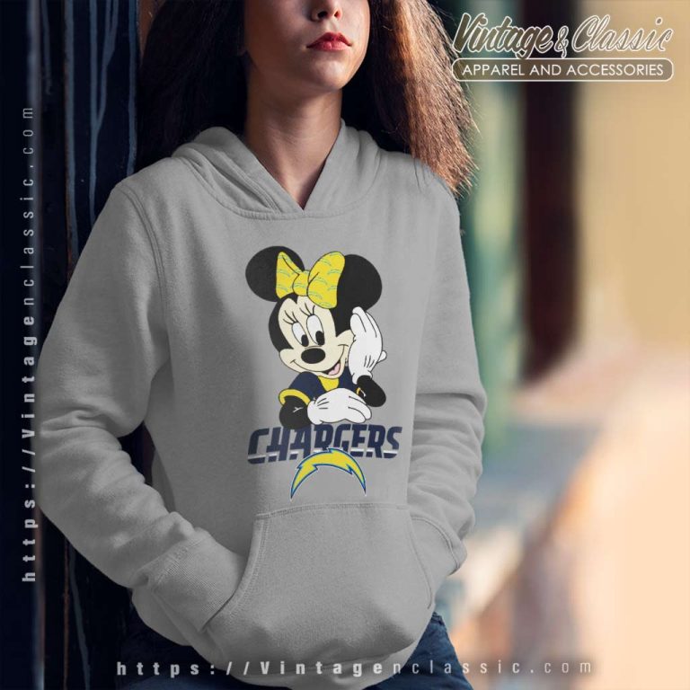 Angeles Chargers American Football Team Minnie Mouse Hoodie Angeles Chargers American Football Team Minnie Mouse Hoodie