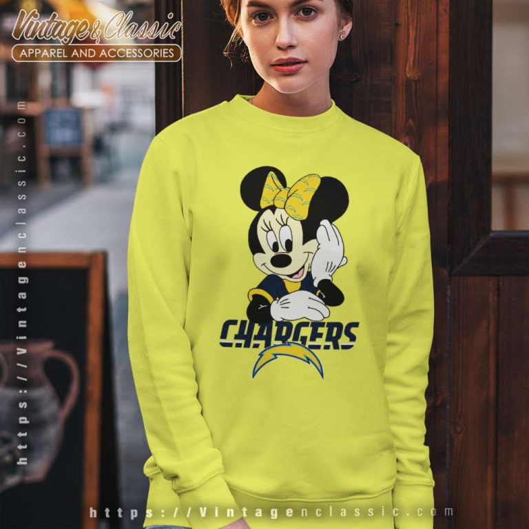 Angeles Chargers American Football Team Minnie Mouse Sweatshirt Angeles Chargers American Football Team Minnie Mouse Sweatshirt