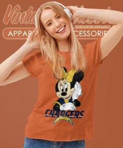 Angeles Chargers American Football Team Minnie Mouse Women TShirt