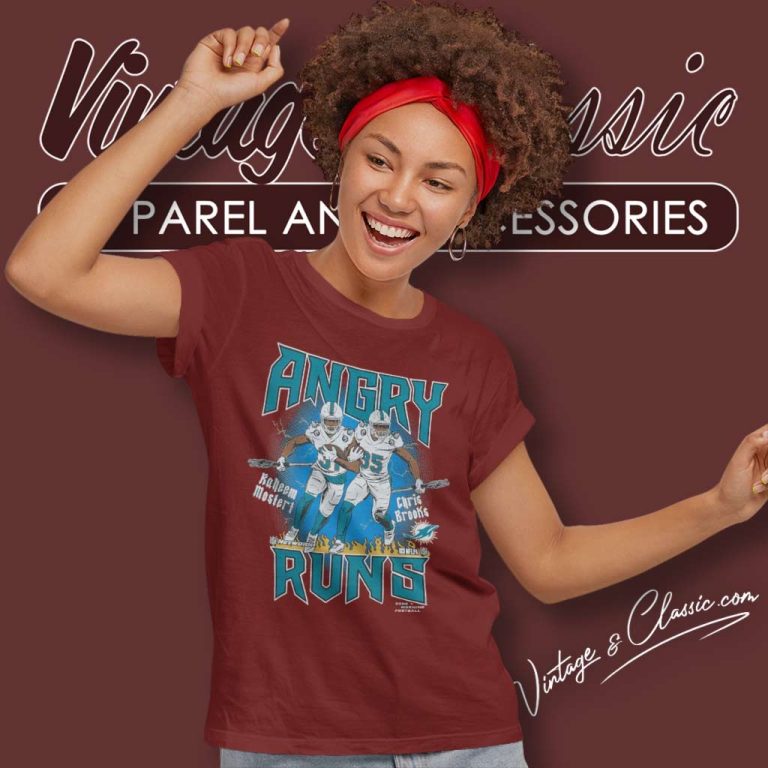 Angry Runs Dolphins Mostert And Brooks Nfl Women TShirt Angry Runs Dolphins Mostert And Brooks Nfl Women TShirt