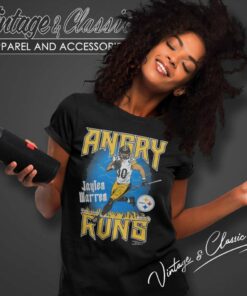 Angry Runs Shirt Jaylen Warren Steelers Women TShirt