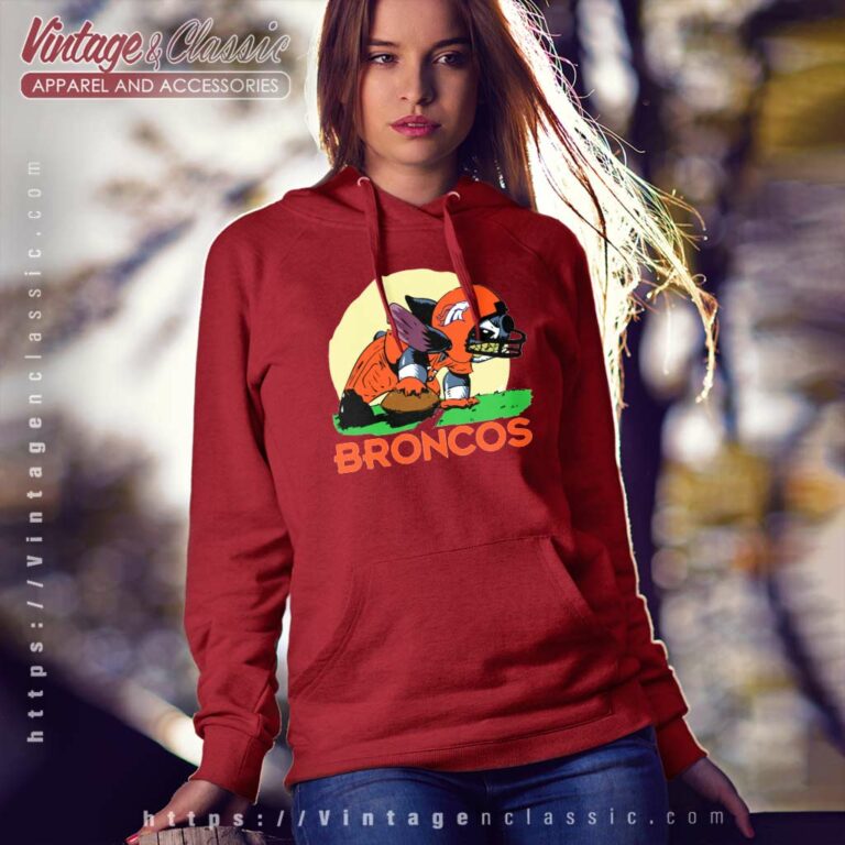 Angry Stitch Denver Broncos Hoodie Angry Stitch Denver Broncos Hoodie