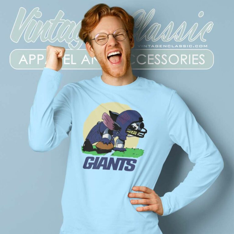 Angry Stitch New York Giants Long Sleeve Tee Angry Stitch New York Giants Long Sleeve Tee