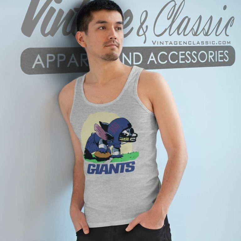 Angry Stitch New York Giants Tank Top Racerback Angry Stitch New York Giants Tank Top Racerback