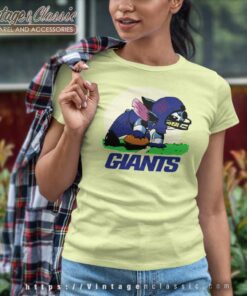 Angry Stitch New York Giants Women TShirt