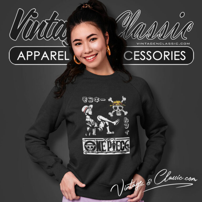 Anime One Piece Luffy Casual Sweatshirt Anime One Piece Luffy Casual Sweatshirt