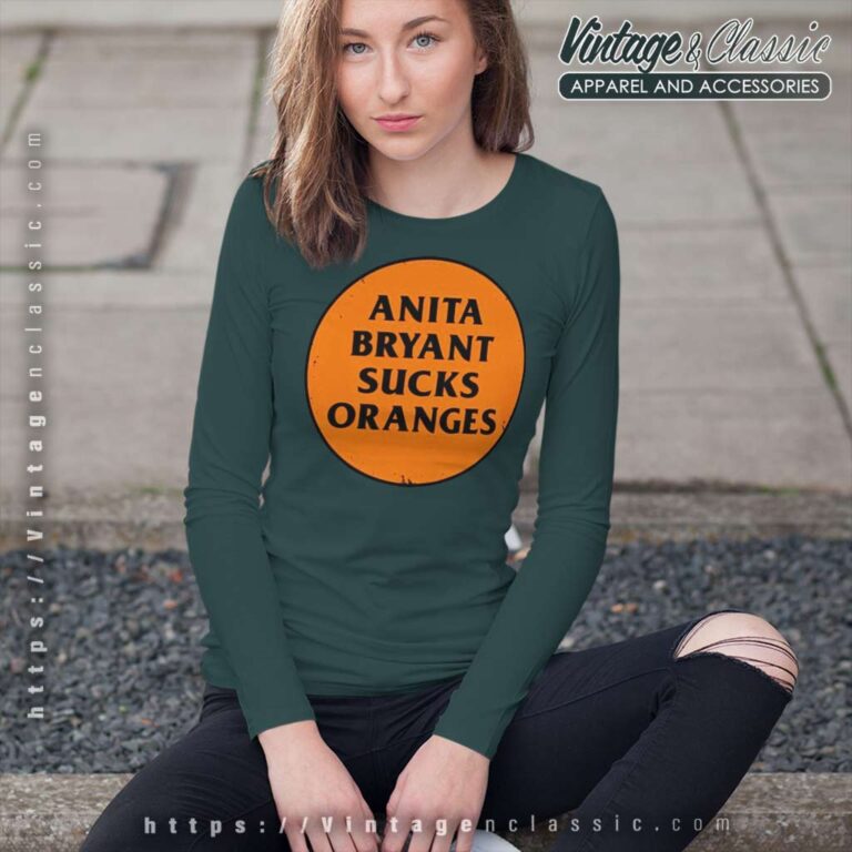 Anita Bryant Sucks Orange Long Sleeve Tee Anita Bryant Sucks Orange Long Sleeve Tee