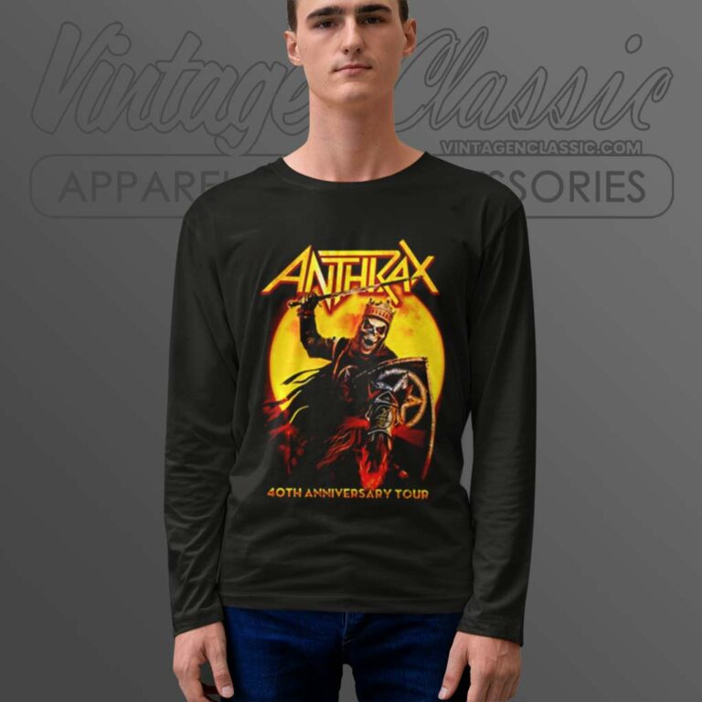 Anthrax 40th Anniversary Long Sleeve Tee Anthrax 40th Anniversary Long Sleeve Tee